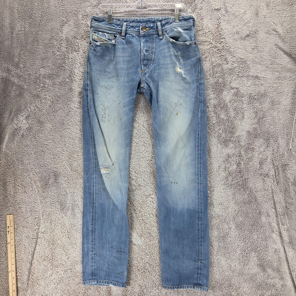 Diesel Jeans Mens 31x32 Blue Koolter Regular Slim Tapered Made in Italy 008X2